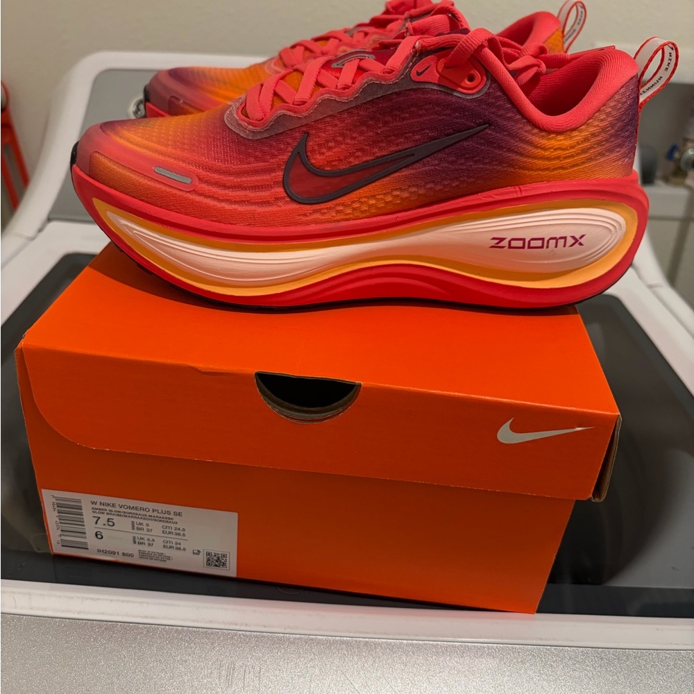 Nike ZoomX Red and Orange Athletic Shoes